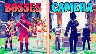 BOSSES TEAM vs CAMERAMAN TEAM Skibidi Toilet - Totally Accurate Battle Simulator  TABS