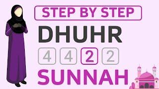 Learn How to Pray Dhuhr Salah Step-by-Step Guide to 2 Rakat Sunnah Dhuhr for WomenFemale - Hanafi