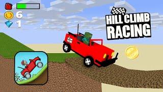 Minecraft Mobs  HILL CLIMB RACING CHALLENGE 2 - Minecraft Animation