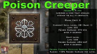 D2R Skills & Abilities - Poison Creeper Summoning Druid