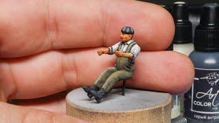 The driver of the Zil-130. Painting miniatures.