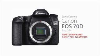 HARGA SEWA RENTAL KAMERA DSLR CANON EOS 70D SURABAYA