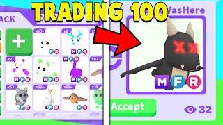 Trading 100 CHRISTMAS EGG PETS in 20 Minutes.. Adopt Me