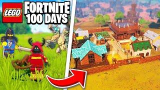 I Spent 100 Days in Fortnites NEWEST Lego Survival Mode And You Will NOT Believe What Happened...