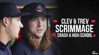 Trevor Bauer and Mike Clevinger Get Micd Up and Go Crash a High School Baseball Scrimmage