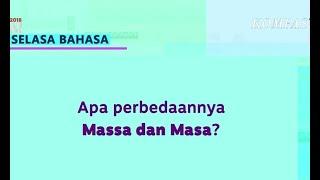 #SelasaBahasa Makassar Massa dan Masa