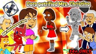 Dora petrified Mrs. Christina6th Punishment Day 14+