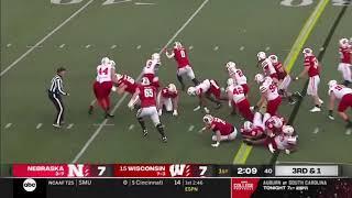 17 year old Braelon Allen scores crazy touchdown against Nebraska