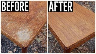 Thrift Store Rescue #13  Furniture Restoration  Refinishing A Thrift Store Norwegian Teak Table