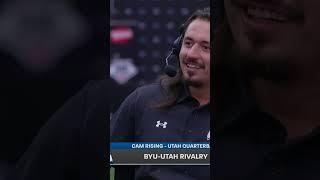 Utah Quarterback Cam Rising shows love to BYU football