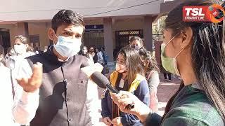 Protest against Offline exams in Jammu university