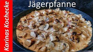 Party recipes  recipe with mushrooms  hunters pot  hunters pan