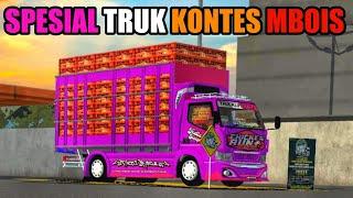 SPESIAL MOD BUSSID TERBARU TRUCK CANTER KONTES MBOIS CHICKEN RUN