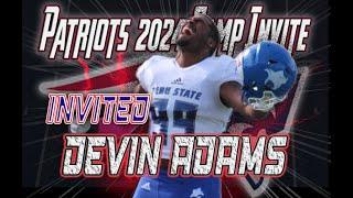 New England Patriots 2024 Rookie Camp Invites  Devin Adams  Defensive Tackle  Punter  Peru State