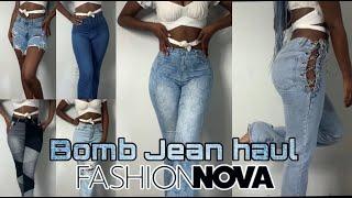 Fashion Nova Jean Try on Haul  2021  tall girl friendly