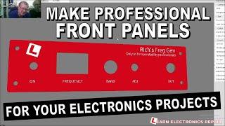 How To Make Professional Looking Front Panels For Your DIY Electronics Projects Face Plate