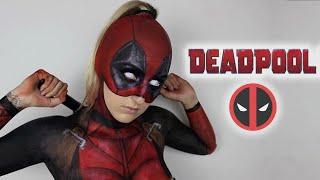 LADY DEADPOOL HALLOWEEN MAKEUP TUTORIAL  BONNIE CORBAN SFX