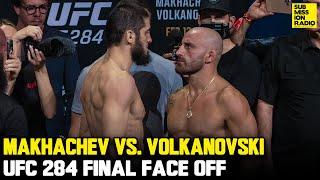 BIG Size Difference in Alex Volkanovski vs. Islam Makhachev Final Face Off Ahead of UFC 284