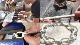 Making a square chain bracelet