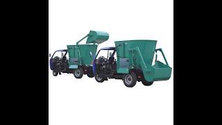 Self propelled self loading vertical tmr feed mixer machine