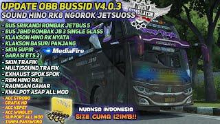 OBB BUSSID V4.0.3 TERBARU HINO RK8 JET DARAT  GRAFIK HD NUANSA INDONESIA  Bus Simulator Indonesia