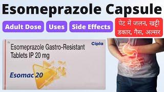 Esomeprazole tablets ip 40 mg in hindi  Esomeprazole gastro resistant tablet 20 mg  Esomac 20