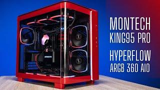 Montech Hyperflow ARBG 360  King 95 Pro  Red Ryzen 9  4080 Super PC Build
