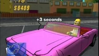 Family Sedan - Homer - Entertainment District The Simpsons Road Rage Gameplay Part 19