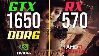 GTX 1650 GDDR6 vs. RX 570
