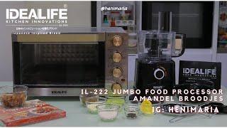 Amandel Broodjes IDEALIFE Jumbo Food Processor IL-222