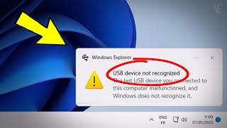 Fix USB Device Not Recognized in Windows 11  10  How To Solve usb device not recognized {5 Ways}