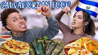 PICKY Husband Tries AUTHENTIC SALVADORIAN FOOD  VLOGMAS DAY 1