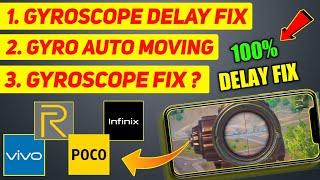 HOW TO Fix BGMIPUBGM GYROSCOPE PROBLEM  Gyroscope delay Problem Fix  Gyroscope auto moving Fix