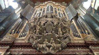 AMSTERDAM NIEUWE KERK 2012. Rondkijken met muziek van Bach gespeeld op een orgel in Alkmaar 