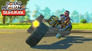 SELF BALANCING BIKE JANKY BUT FUN MOTORCYCLE  Scrap Mechanic Survival GameplayLets Play E10