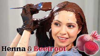 Color Gray Roots With Henna and Beetroot  Vibrant Red Color  All Natural Red Clay