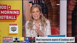 GMFB   Peter Schrager update Russell Gage injury after collapsed in Buccaneers lose to Cowboys