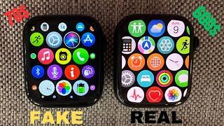 Fake vs Real Apple Watch Series 8 GPS 45m  How to spot fake Apple Watch