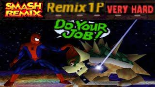 Smash Remix - Classic Mode Remix 1P Gameplay with Giant Spider-Man VERY HARD