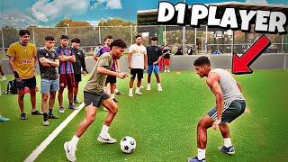 Best D1 Player In HOUSTON Went OFF Soccer 1on1’s FOR 500$