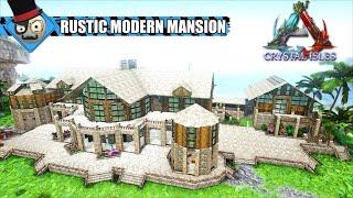 Ark Survival Evolved - House Build - Rustic Modern Mansion Speed Build