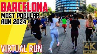 Virtual Run  Barcelona  La Cursa Corte Ingles  Treadmill Workout #061