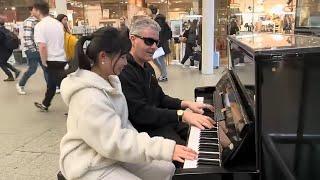 Playing A Disputed Song With An Accomplice At The Piano