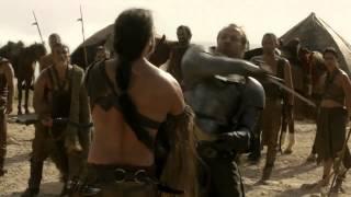 Ser Jorah Mormant Fights For Khaleesi - Game of Thrones 1x09 HD