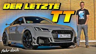 AUDI TT RS Iconic Edition  TRAURIG dass so ein Auto EINGESTELLT wird   Fahr doch