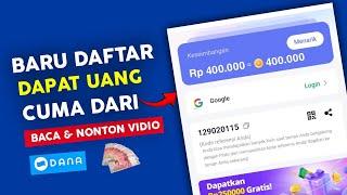 BARU DAFTAR DAPAT UANG  Cuma Baca & Nonton Vidio - Cara Menghasilkan Uang Dari Internet