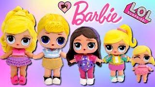 Custom Barbie DIY LOL Surprise Family - Ken Skipper Stacie and Chelsea