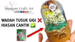 Buket Bunga Dome dari Wadah Tusuk gigi