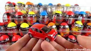 Unboxing 100 eggs with 160 scale welly cars