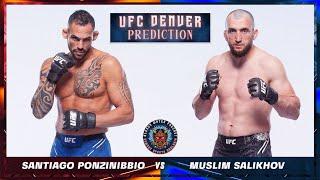 Santiago Ponzinibbio vs Muslim Salikhov Prediction - UFC DENVER Predictions  UFC DENVER BETTING